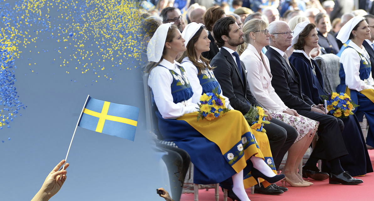 Svenska flaggans dag och nationaldagen firas den 6 juni
