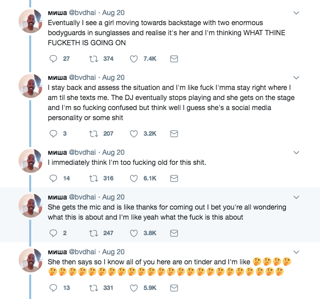 Twitteranvändaren @bvdhai delar med sig av den galna händelsen. Twitteranvändaren @bvdhai delar med sig av den galna händelsen.