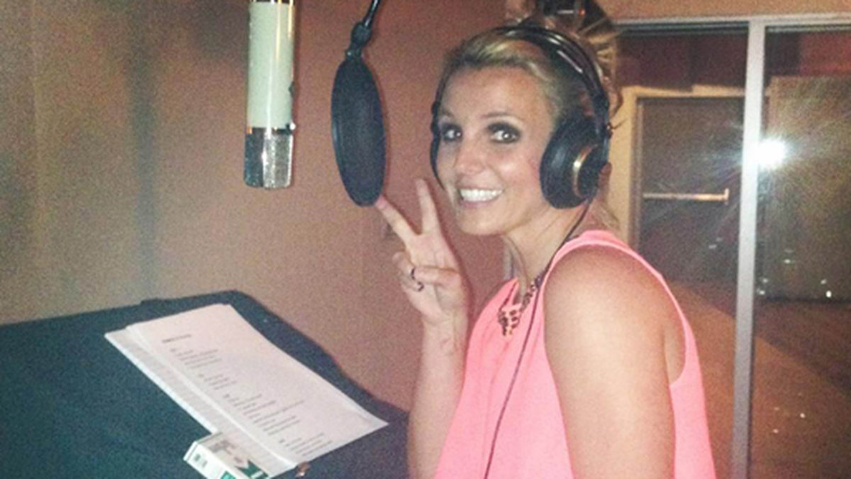 Britney Spears i studion. 