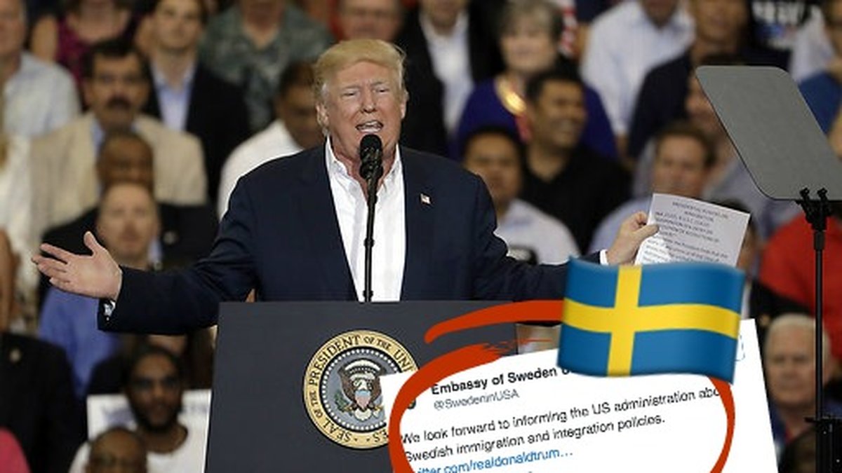 Sveriges svar på Trumps uttalande.