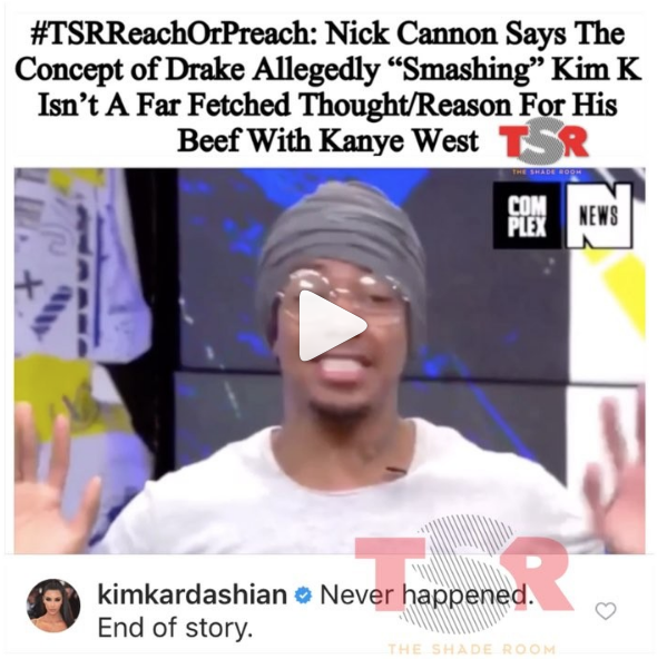 Kim Kardashian svarar på ryktet om Drake Kim Kardashian svarar på ryktet om Drake