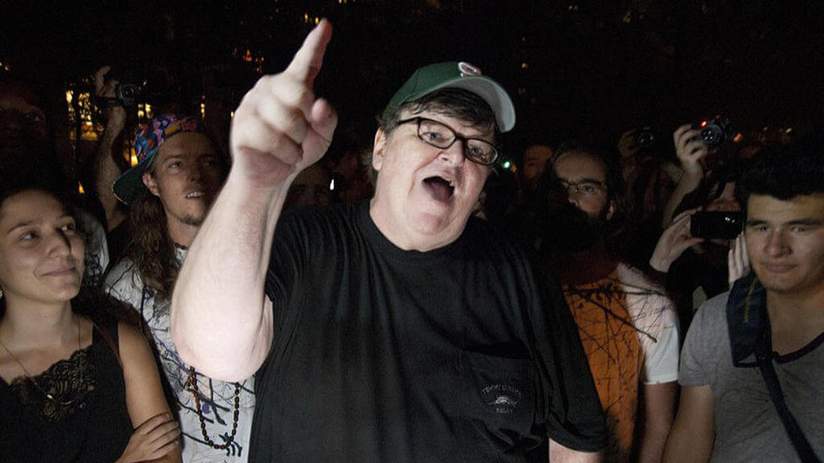 Michael Moore är tidigare känd för bland annat sin dokumentär "Farenheit 9/11"