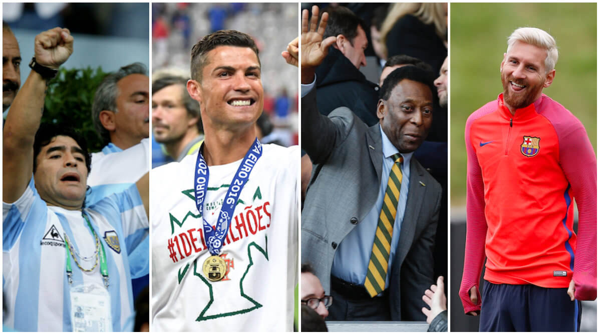 Bäst i världen, Påven, Cristiano Ronaldo, Lionel Messi, Fotboll
