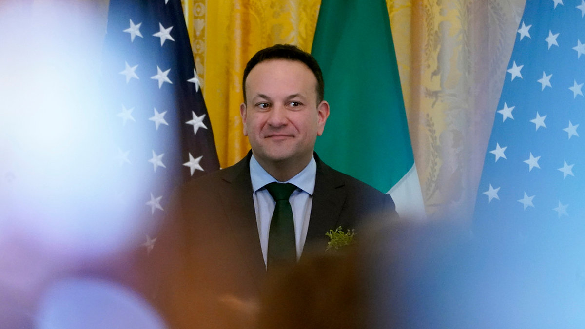 Irlands premiärminister Leo Varadkar under ett besök i USA häromdagen.
