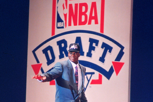 Självklart gick Shaquille O'Neal som första val i draften 1992. Bara fyra år senare utsågs han till en av NBA-historiens bäste spelare.