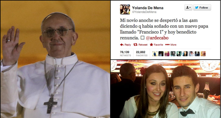 Påven, Spoiler, Twitter, dröm, Spanien