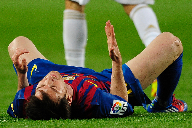 Lionel Messi var osynlig under i stort sett hela matchen.