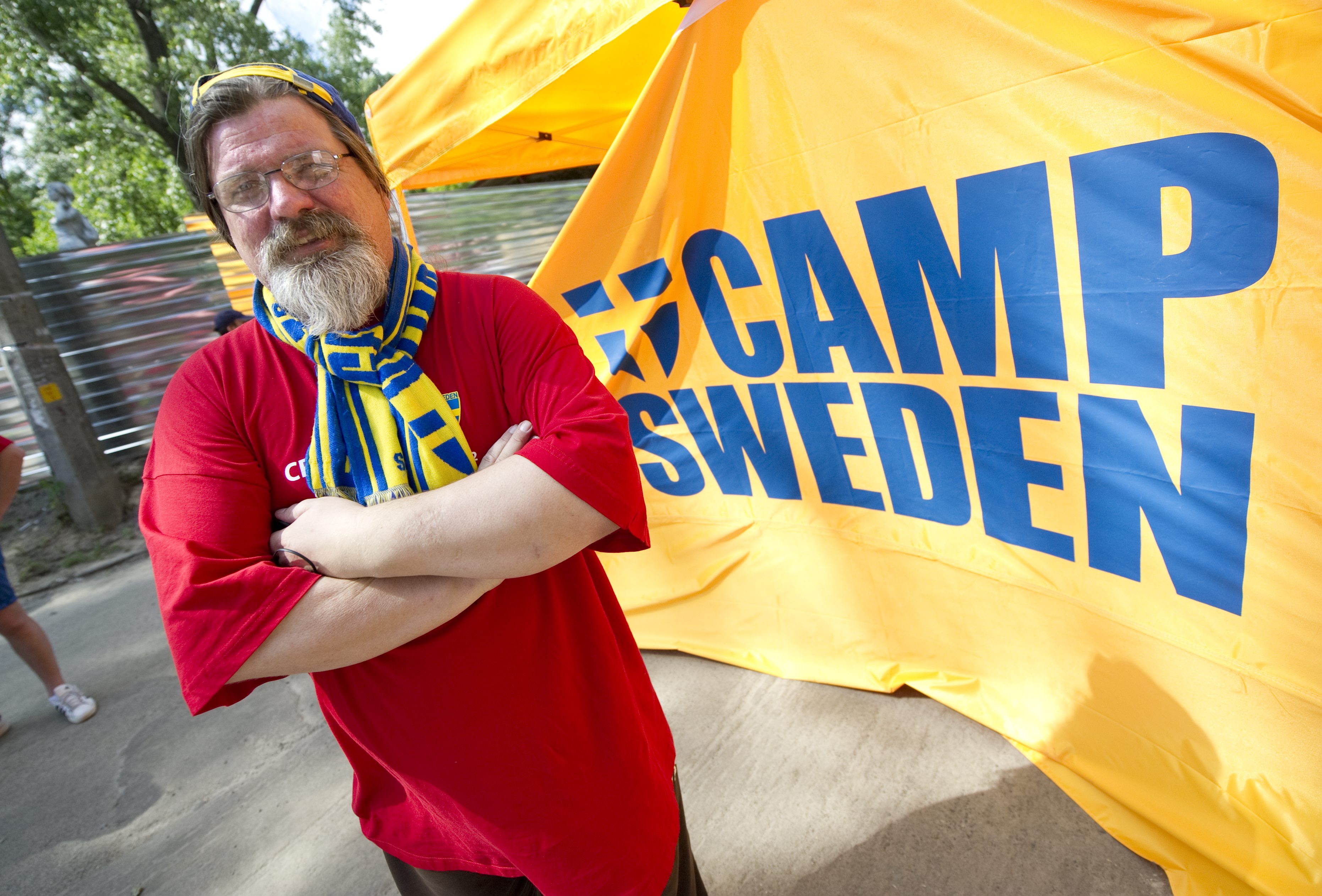 Ingo Söderlund är chef över Camp Sweden och ser, trots mycket bekymmer, fram emot anstormningen.