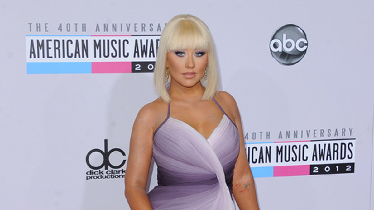 Christina Aguilera på American Music Awards. 