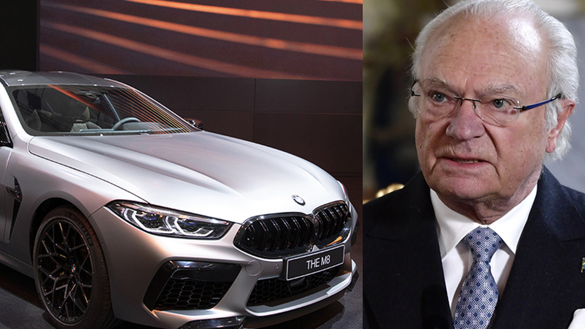 Kung Carl Gustaf och BMW8