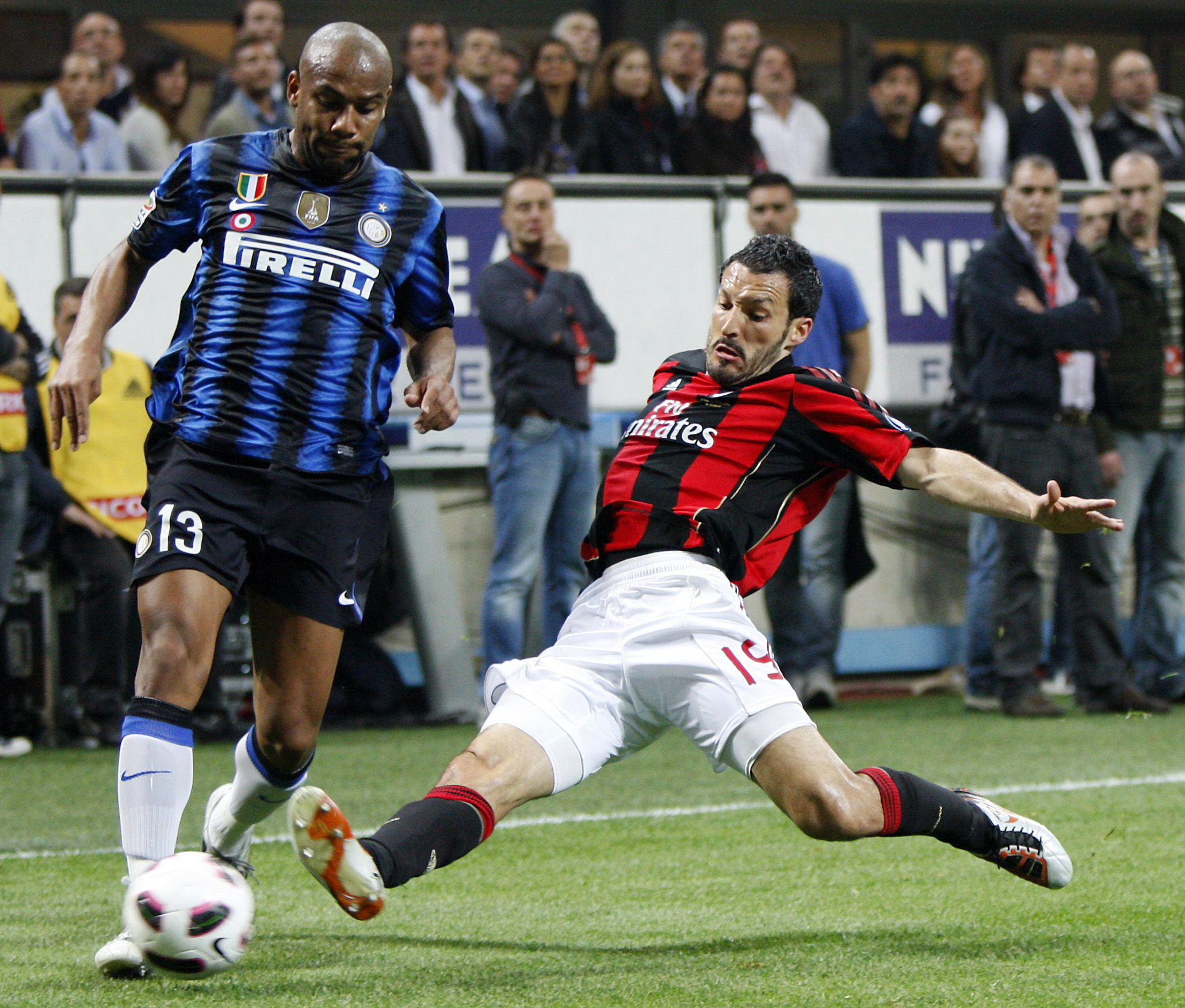 Maicon försökte och försökte för allt vad han kunde. Men Inter fick helt enkelt inte hål på ett storspelande Milan.