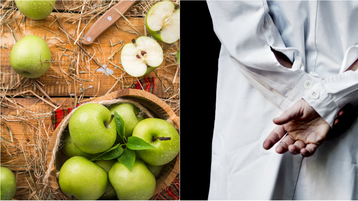 “Ett äpple om dagen håller doktorn borta från magen...” Eller?