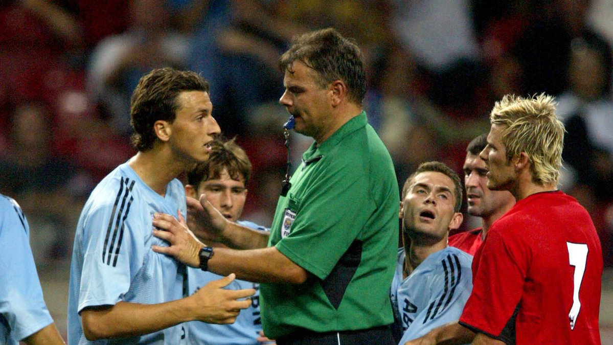 2002 möttes Zlatan och Beckham. Då i Ajax och Manchester United. 