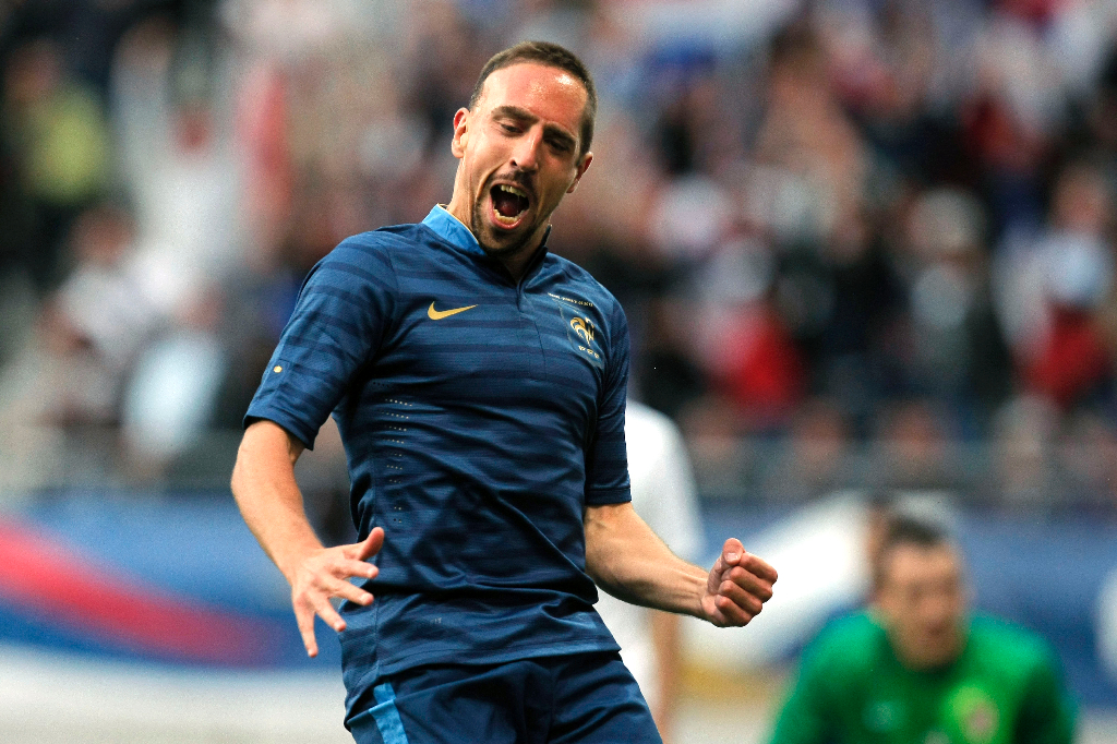 Franck Ribéry låg bakom Frankrikes 2-0-seger mot Serbien.