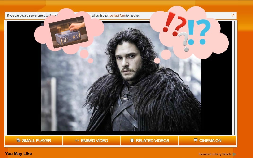 Game of Thrones med Jon Snow på Gorillavid