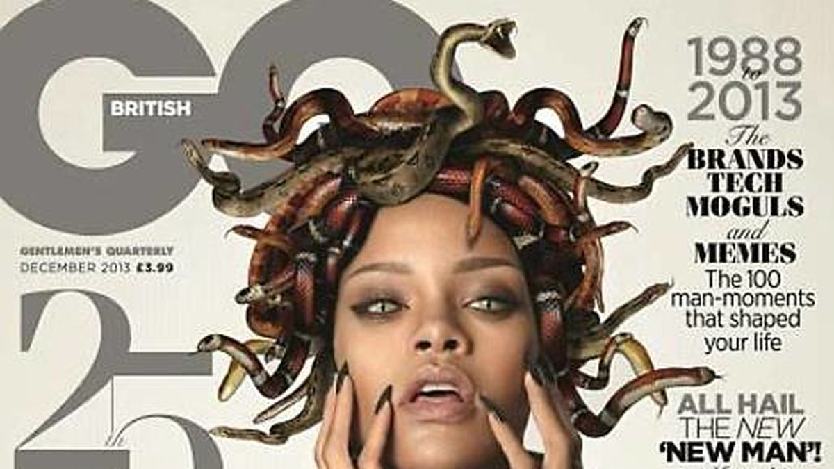 Rihanna poserade för tidningen GQ.