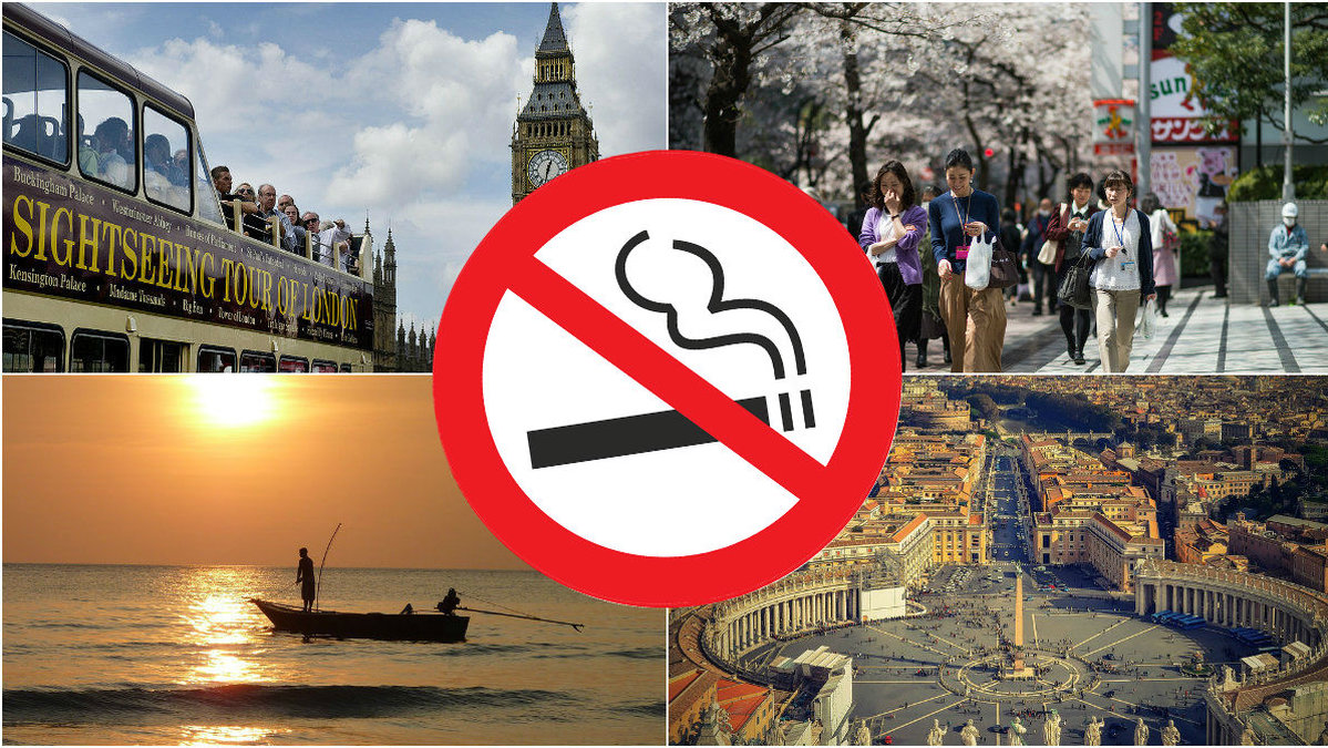 I olika länder gäller olika lagar om rökning. Har du koll?