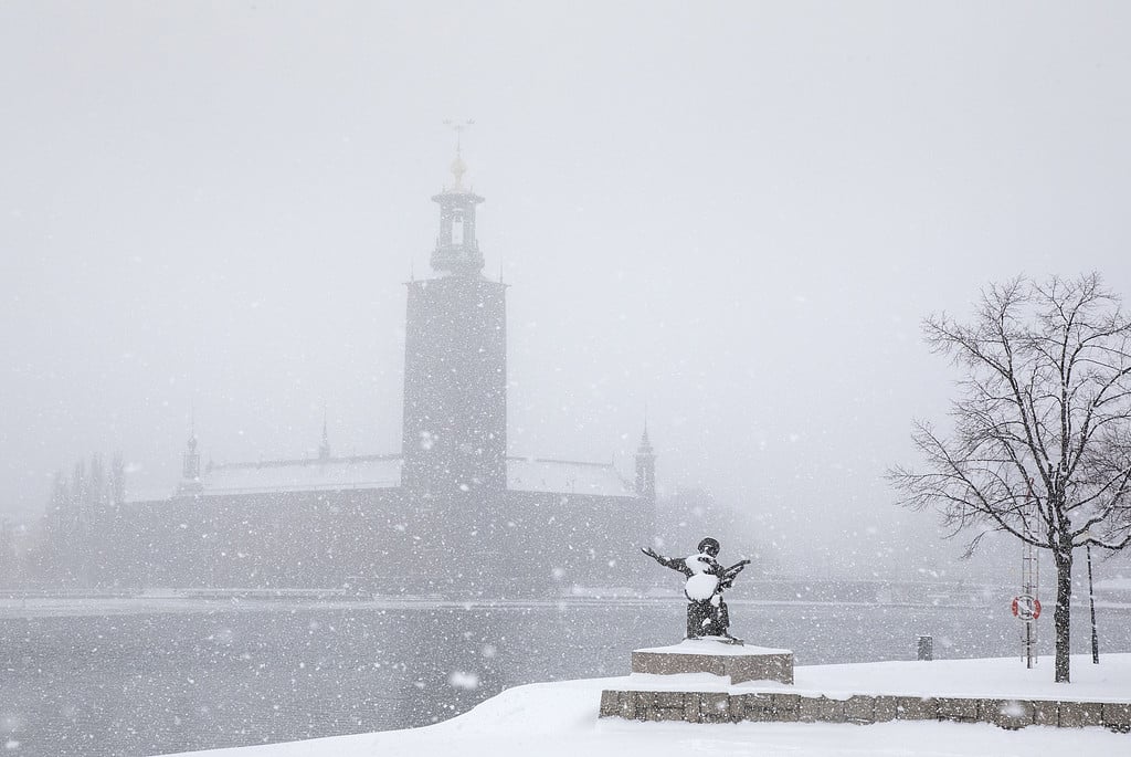 Snöoväder Stockholm februari 2018 Snöoväder Stockholm februari 2018