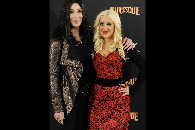 Här tillsammans med sin kollega, Christina Aguilera. 