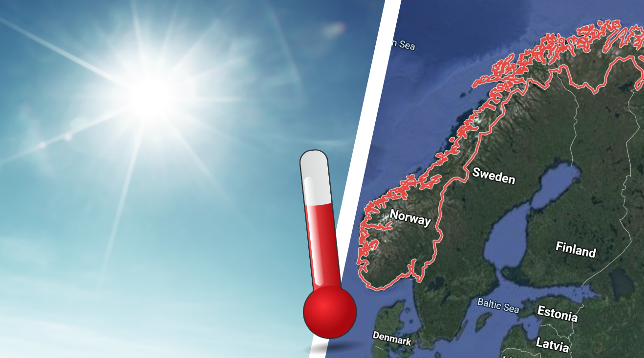 Värmerekord i Norge – 19 grader och sol