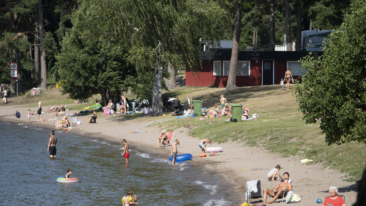 Fira semestern på en camping i soliga Halmstad.