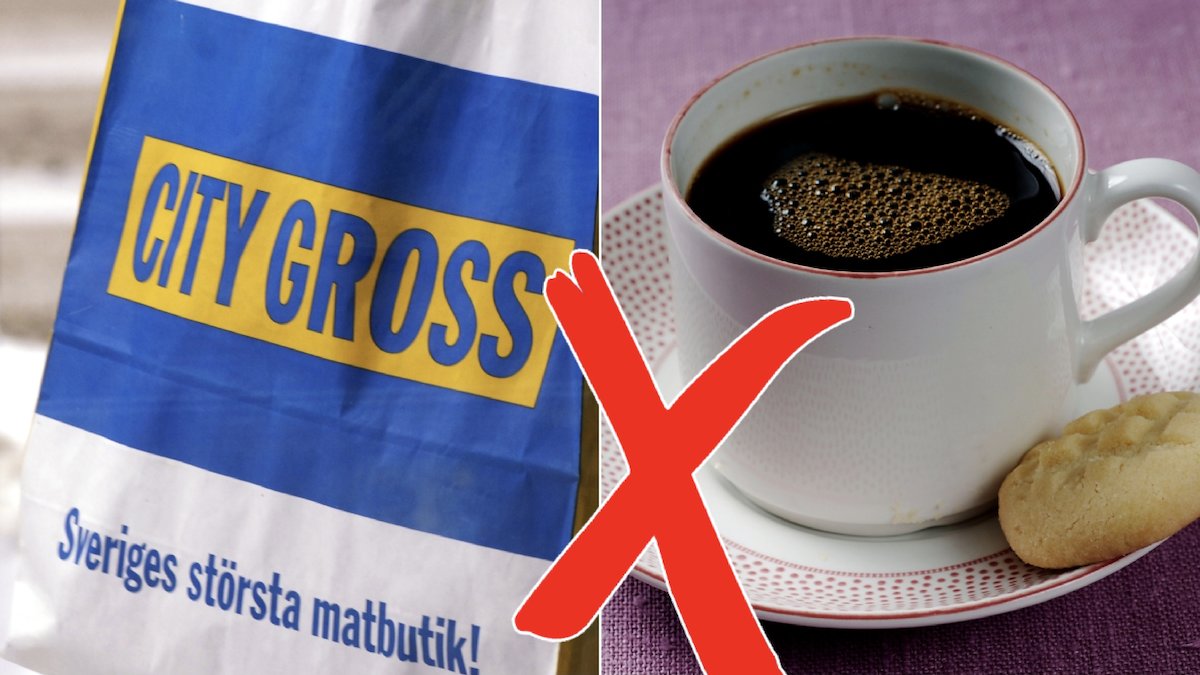 Butikskedjan City Gross slutar sälja kaffe då producenten höjt priserna.