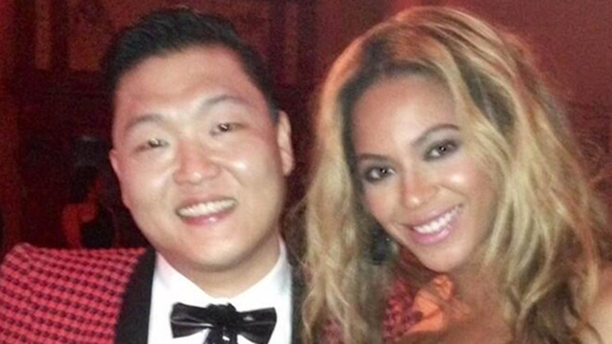 Beyonce och Psy. 