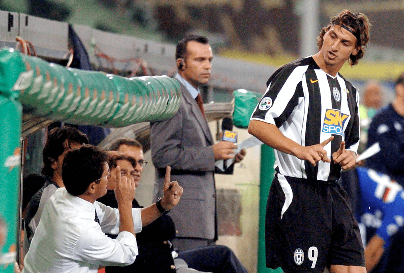 Sen gick han till den gamla damen, Juventus. Här snackar han lite med Fabio Capello. Sen gick han till den gamla damen, Juventus. Här snackar han lite med Fabio Capello.