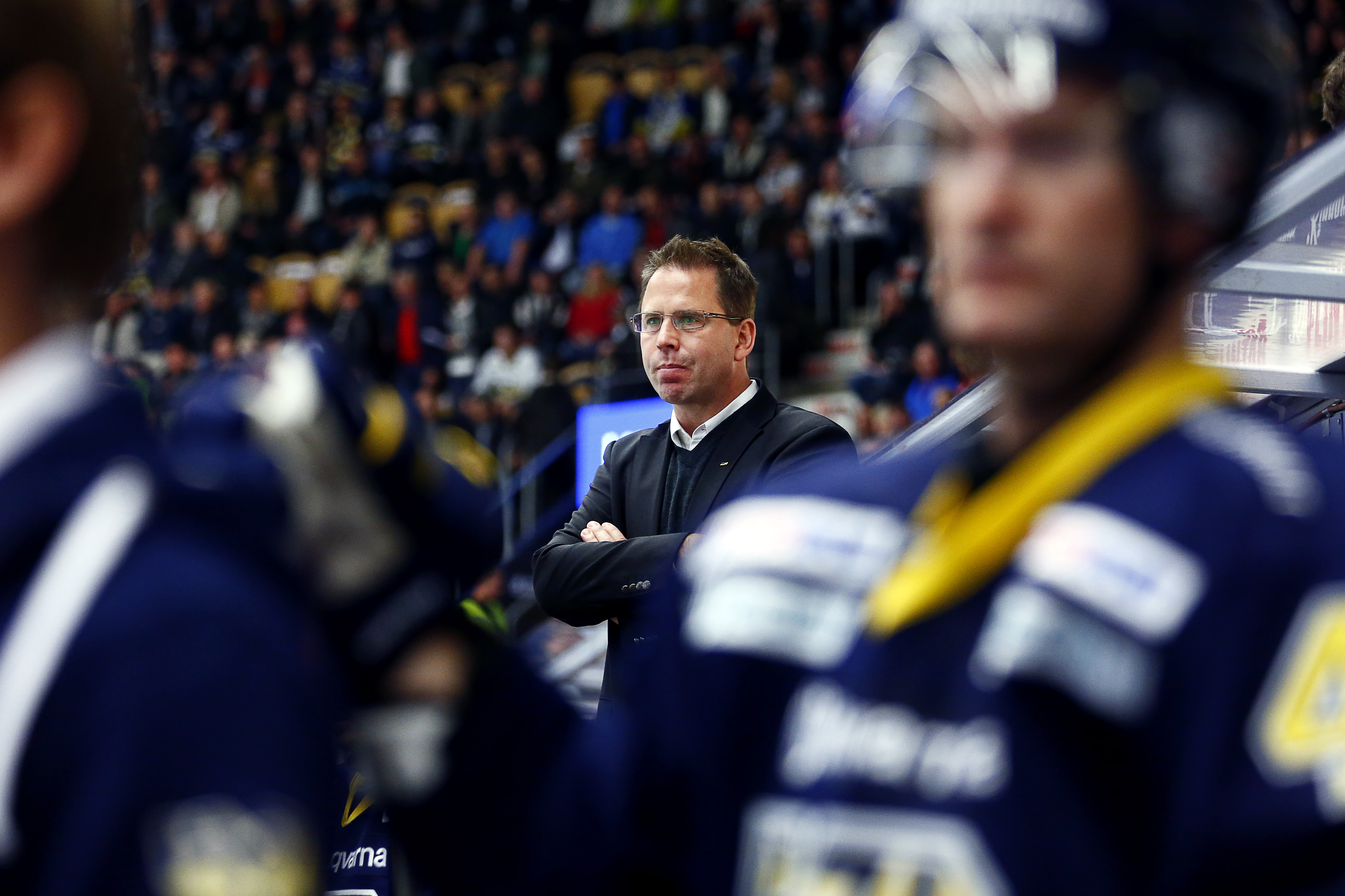 HV71-tränaren Ulf Dahlén var nöjd med sina mannar.