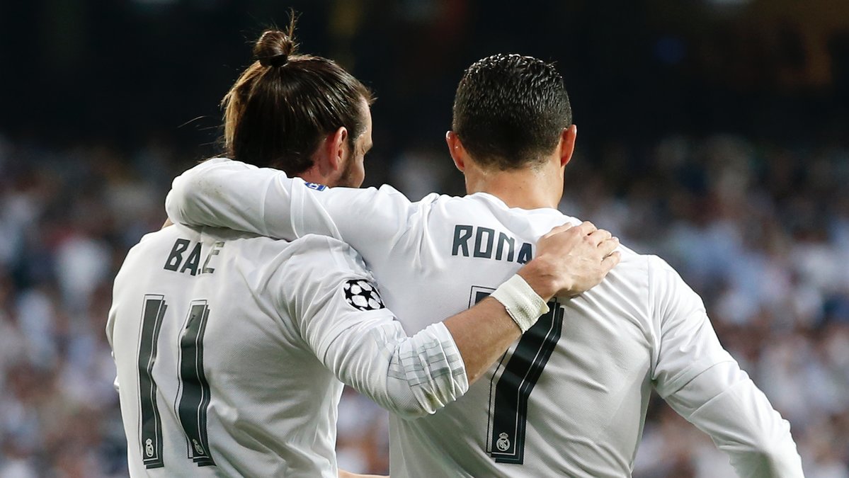 Lagkamrater till vardags, Bale och Ronaldo.
