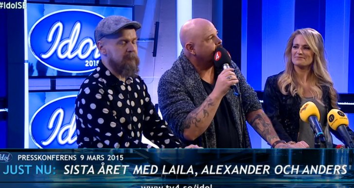Laila Bagge, Alexander Bard, Anders Bagge, Idol