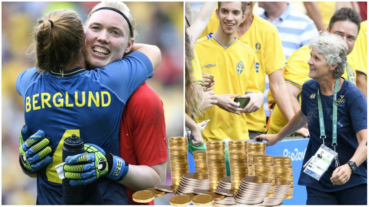 Svenska damlaget hyllades stort i OS.