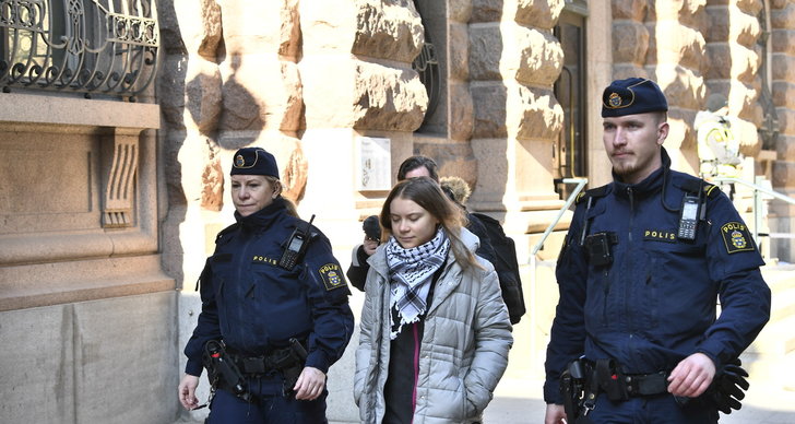 Greta Thunberg, TT, Polisen