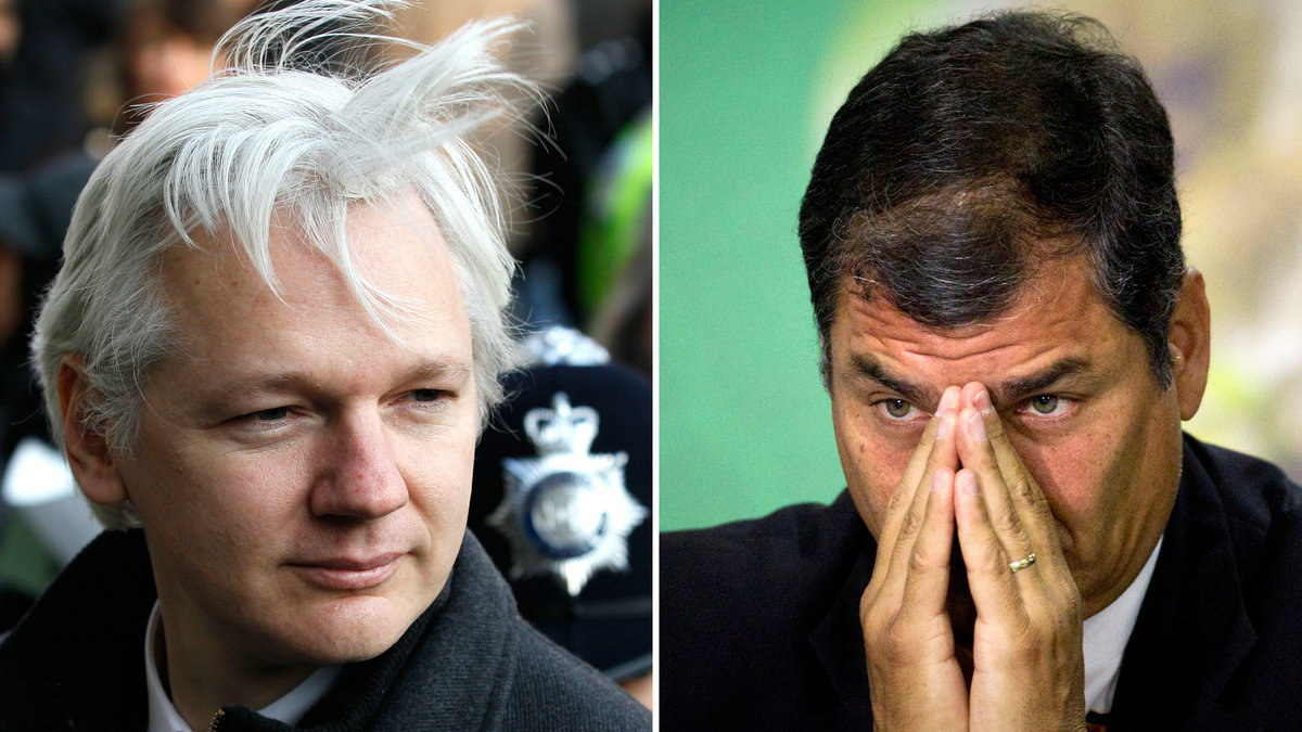 Julian Assange vill få asyl i Rafael Correas Ecuador.