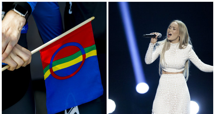 Eurovision Song Contest, Samiska, Stockholm, Globen, flaggan, Forbud