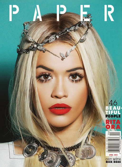 Rita Ora på omslaget till Paper. Rita Ora på omslaget till Paper.