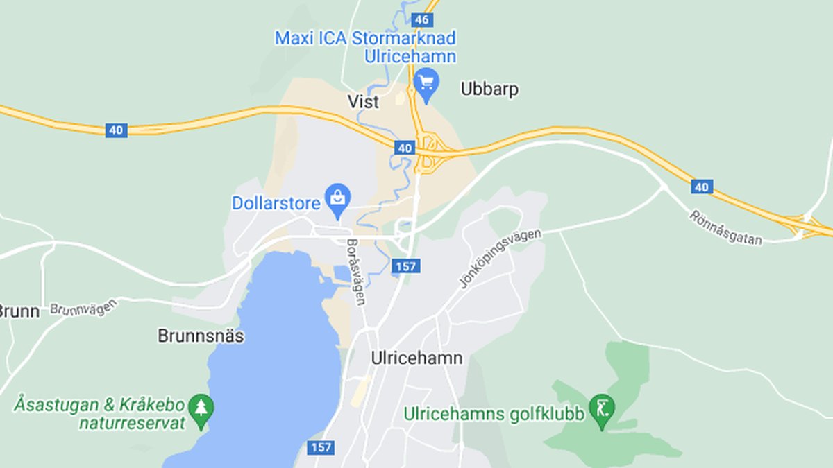 Google maps, Ulricehamn