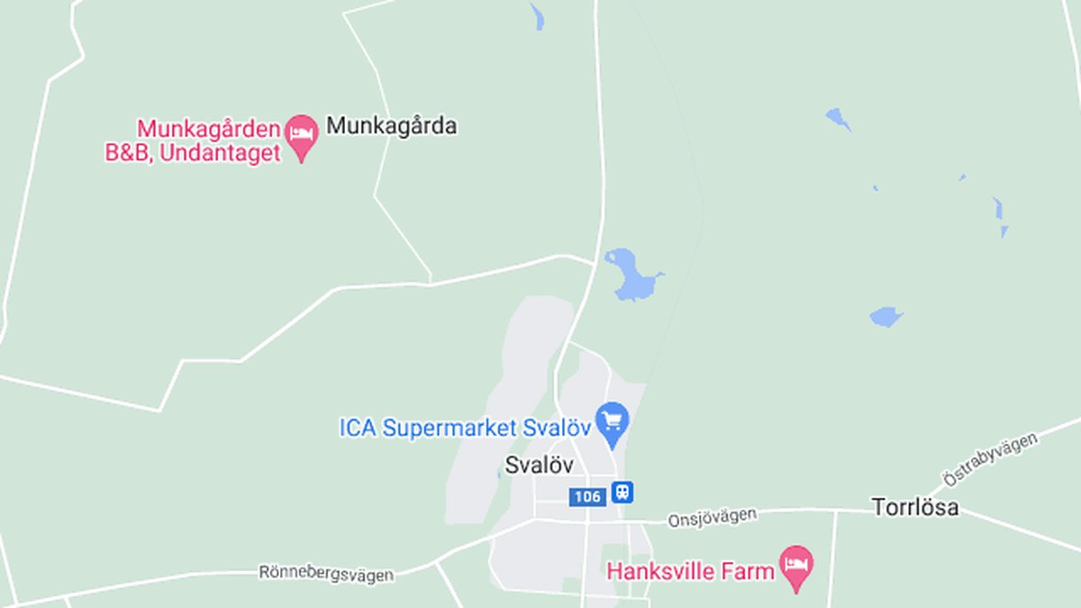 Google maps, Svalöv