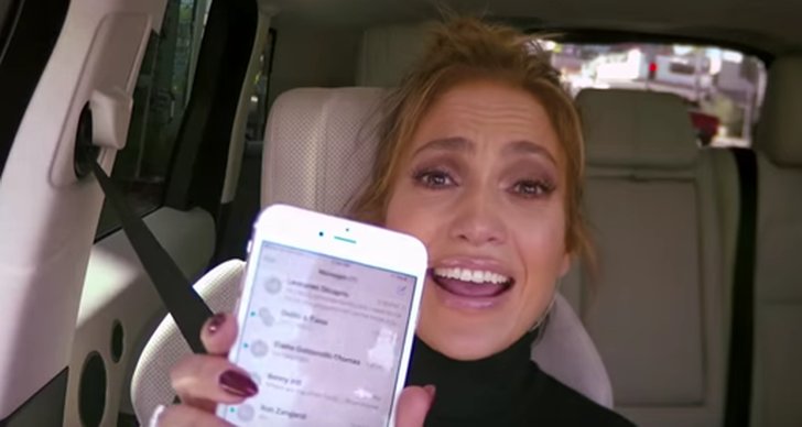 Jennifer Lopez, Leonardo DiCaprio, SMS, James Corden, Sång