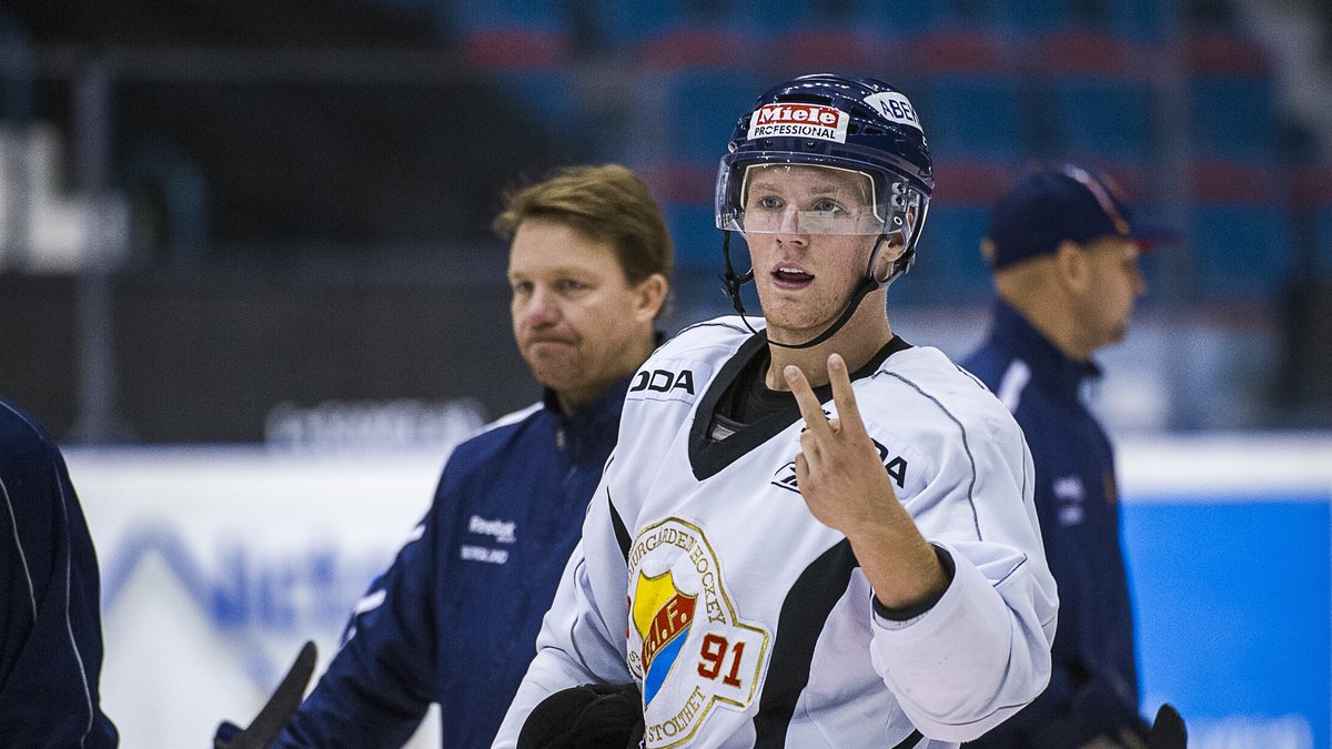Djurgårdens Gabriel Landeskog – en av NHL-stjärnorna i hockeyallsvenskan.