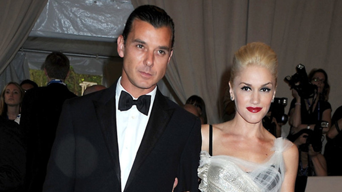 Gavin Rossdale och Gwen Stefani var gifta i 13 år. Här ser vi dom på en gala i New York år 2010. 