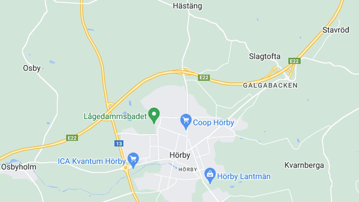 Google maps, Hörby
