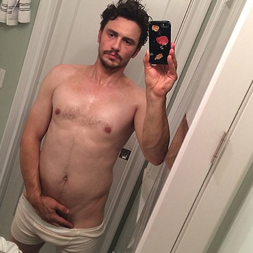 Skådespelaren James Franco tog den här selfien – men bilden raderades tyvärr senare. Skådespelaren James Franco tog den här selfien – men bilden raderades tyvärr senare.