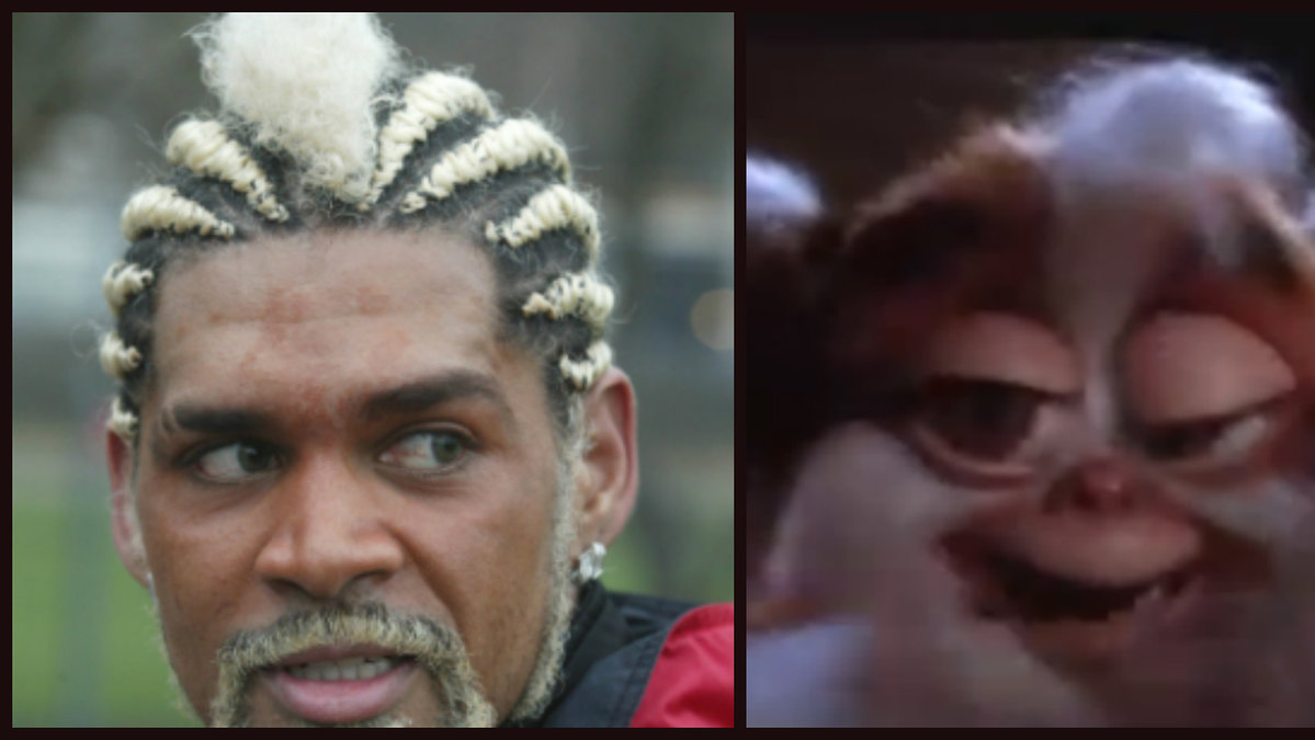 Abel Xavier hittade inspiration till sin frisyr, eller det döda djur han har på huvudet, från Gizmo i Gremlinsfilmerna 1984 och 1990.