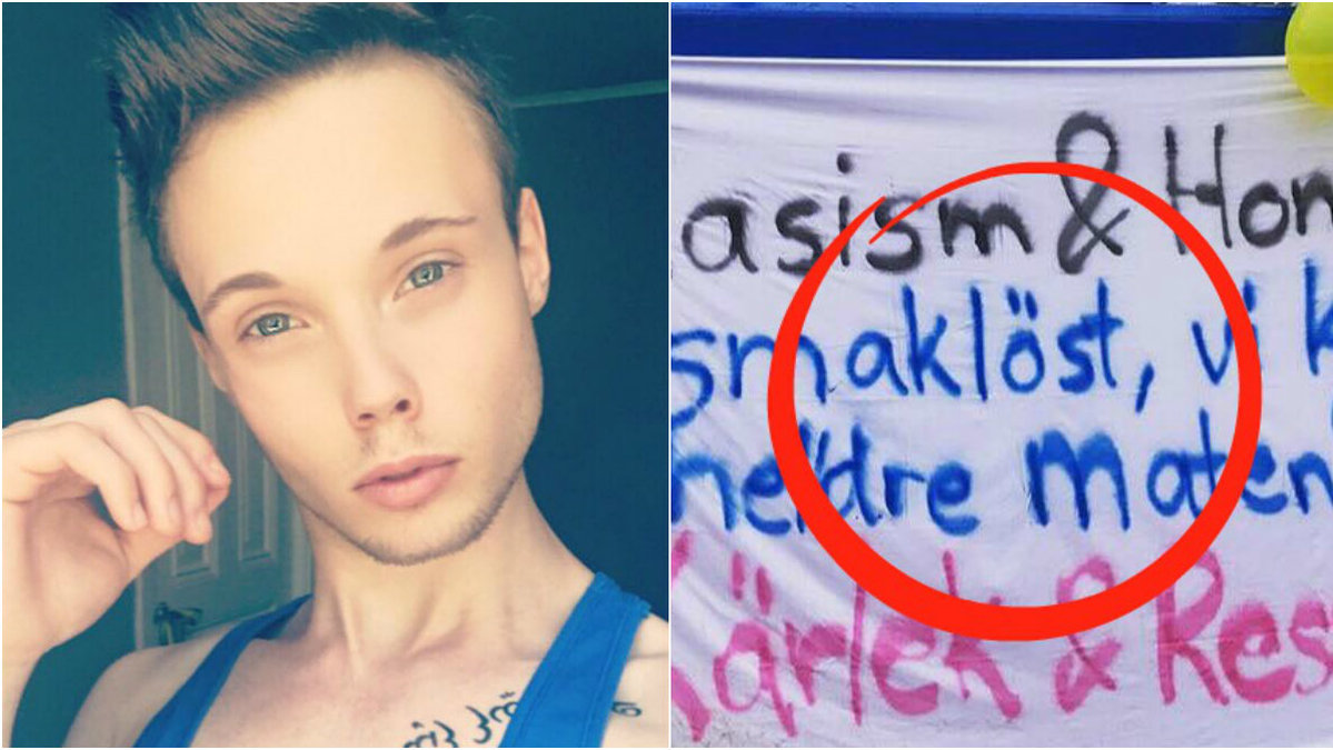 Benjamin Skoglund skriver om hatet han och hans klass fick riktat mot sig efter banderollen på studentflaket.