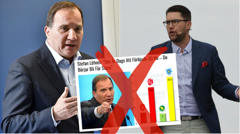 Fake news, Sverigedemokraterna, Stefan Löfven