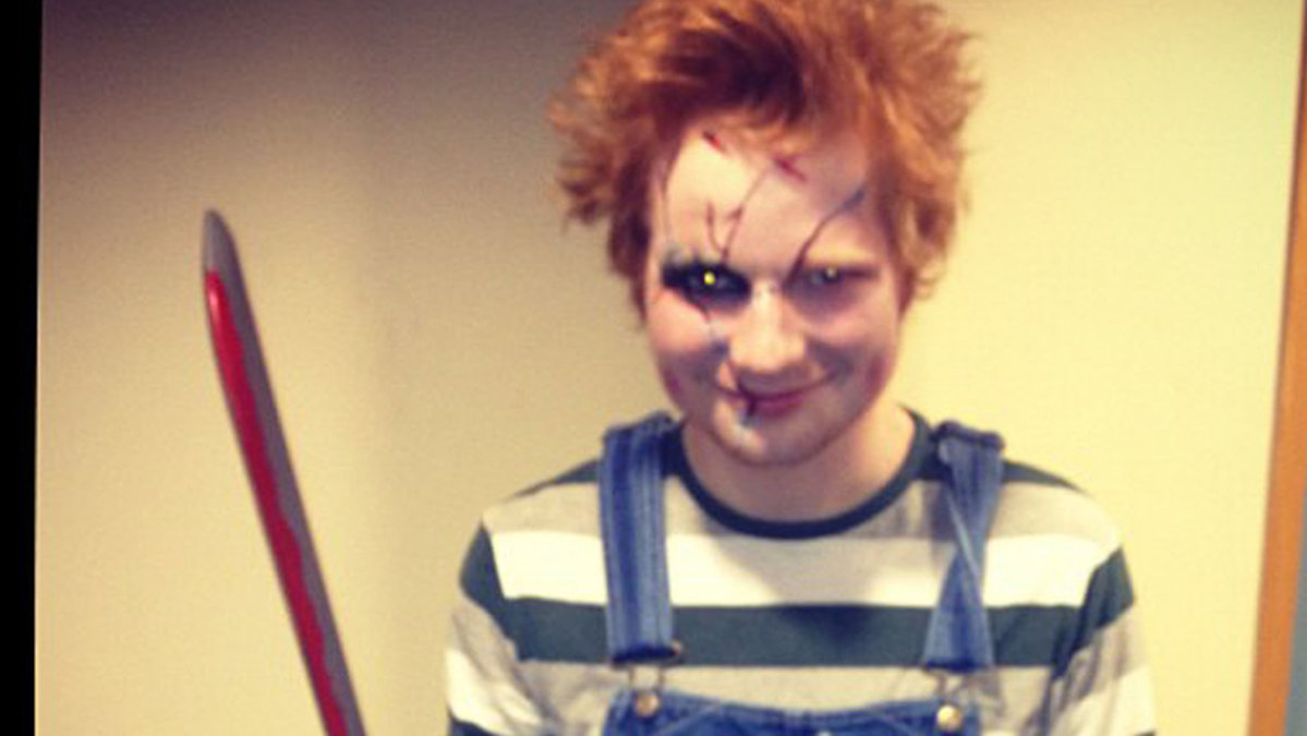 Ed Sheeran klädde ut sig till Chucky.