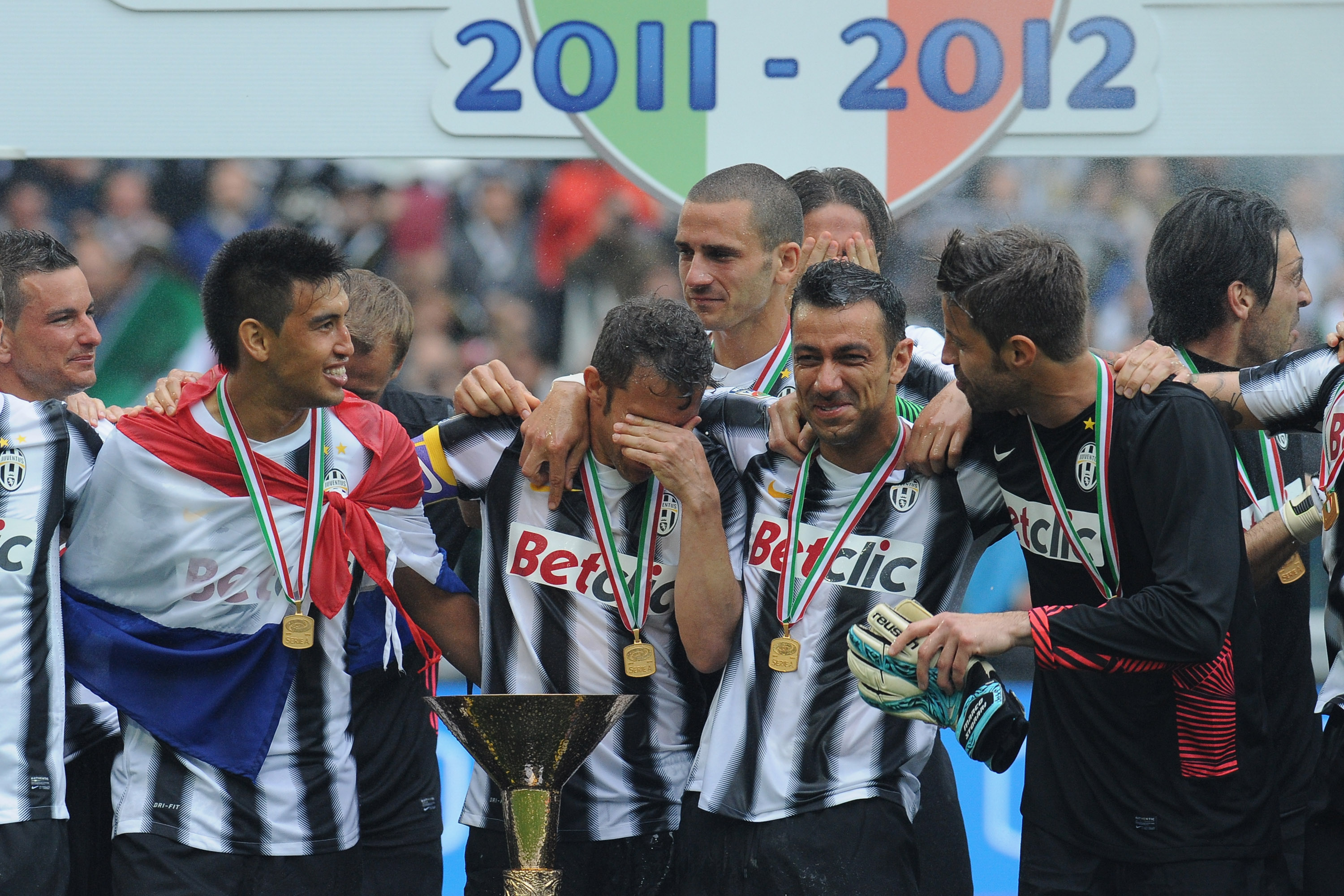  Alessandro Del Piero rördes till tårar efter sin sista match för Juventus.