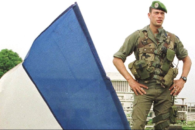 Franska säkerhetsstyrkor uppges ha hjälp rebellerna när de stormade Gbagbos palats. 