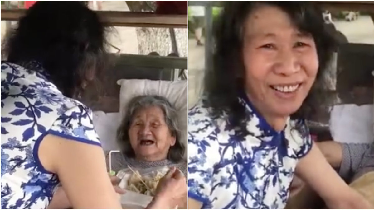 En man från Kina klär ut sig till sin bortgångna syster för att göra sin mamma lycklig. 